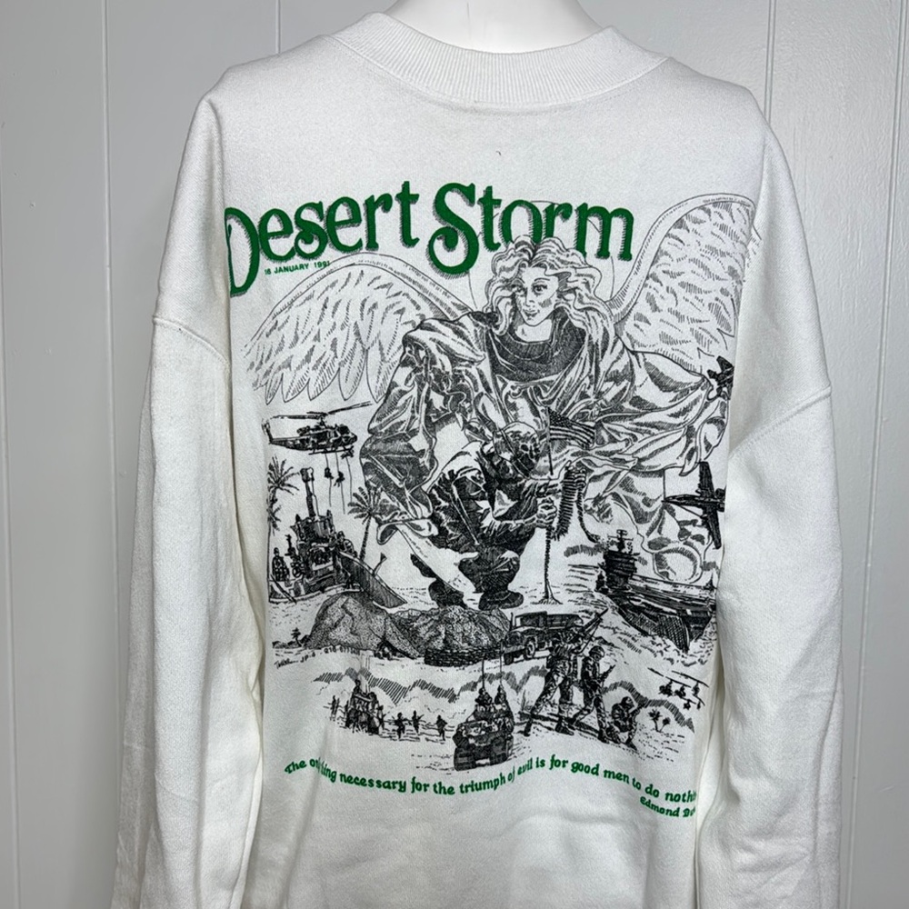 Vintage desert storm 1991 sweatshirt XL unisex adult